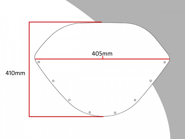 Powerbronze Verkleidungsscheibe Spoiler / Tourenform SUZUKI GSX-R 750 J