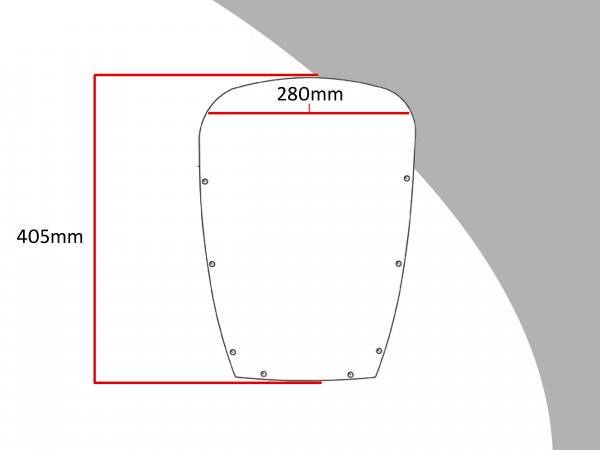 Powerbronze Verkleidungsscheibe Spoiler / Tourenform HONDA VF 750