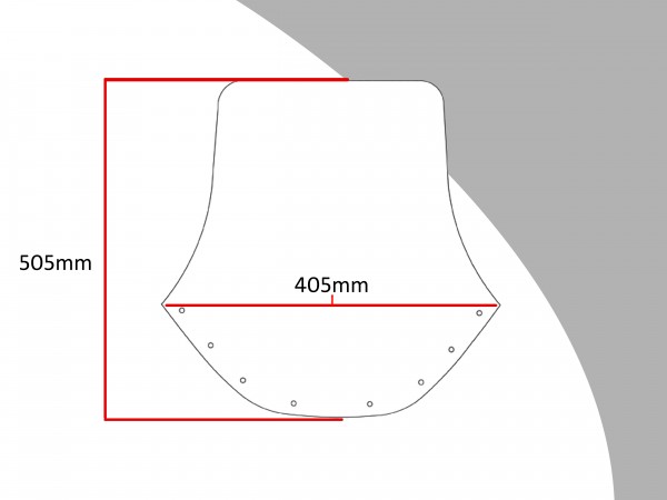 Verkleidungsscheibe Spoiler / Tourenform YAMAHA FJ 1100